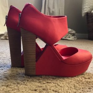 BCBG Platform Wedges